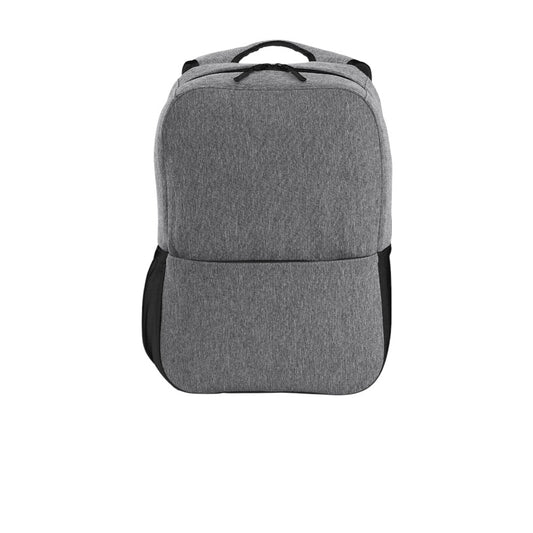 Port Authority® Access Square Backpack - Heather Grey/Black