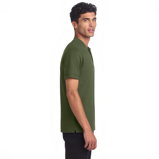 Mercer+Mettle® Stretch Pique Henley - Townsend Green