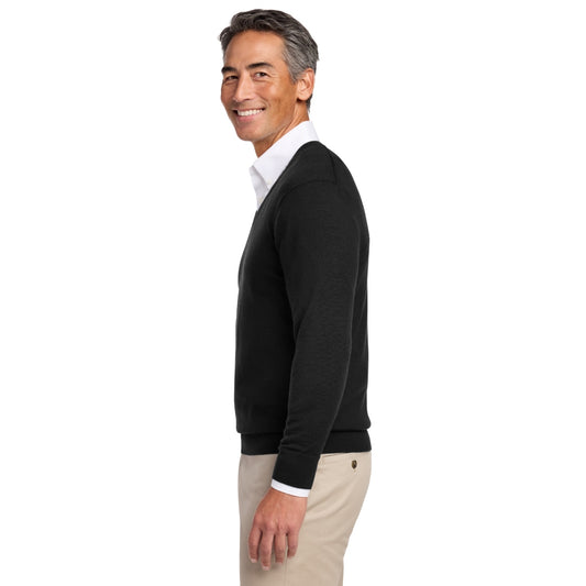 Brooks Brothers® Washable Merino V-Neck Sweater - Deep Black
