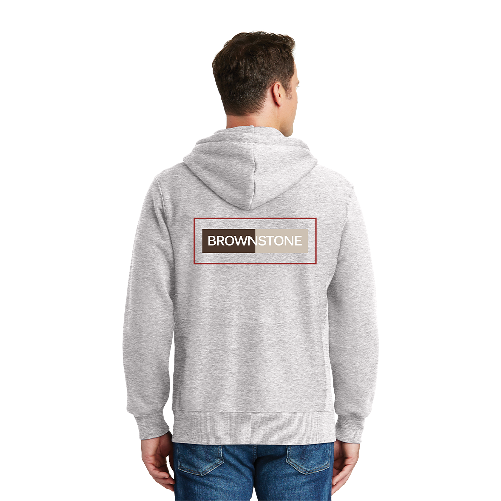 Sport-Tek® Super Heavyweight Full-Zip Hooded Sweatshirt - Athletic Heather
