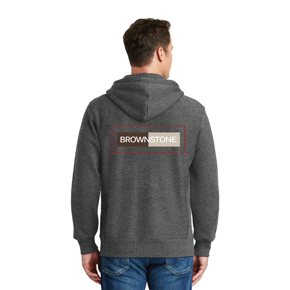 Sport-Tek® Super Heavyweight Full-Zip Hooded Sweatshirt - Graphite Heather
