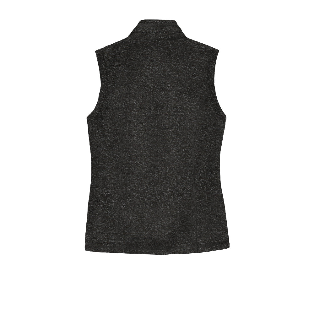 Port Authority® Women's Sweater Fleece Vest - Black Heather