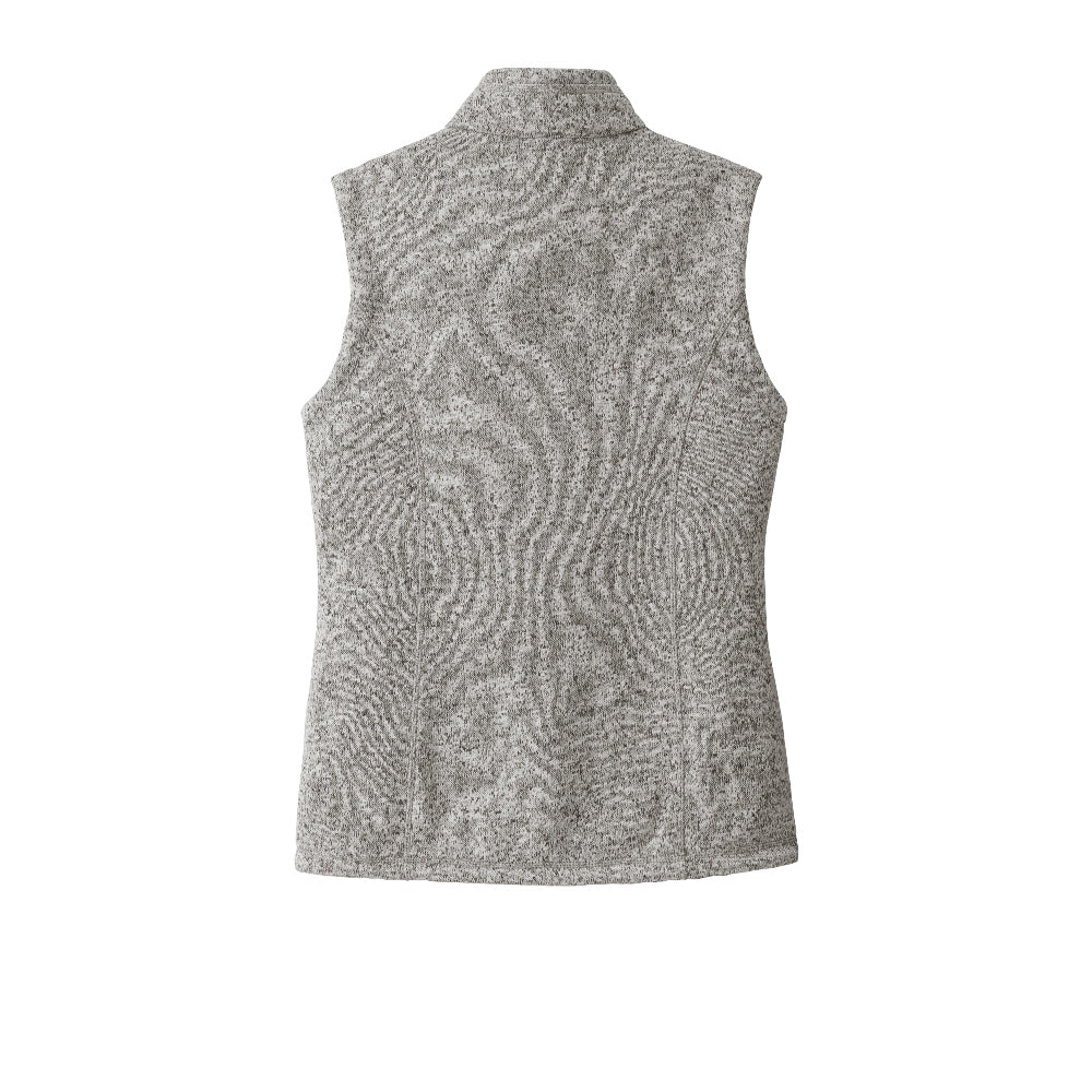 Port Authority® Women's Sweater Fleece Vest - Grey Heather