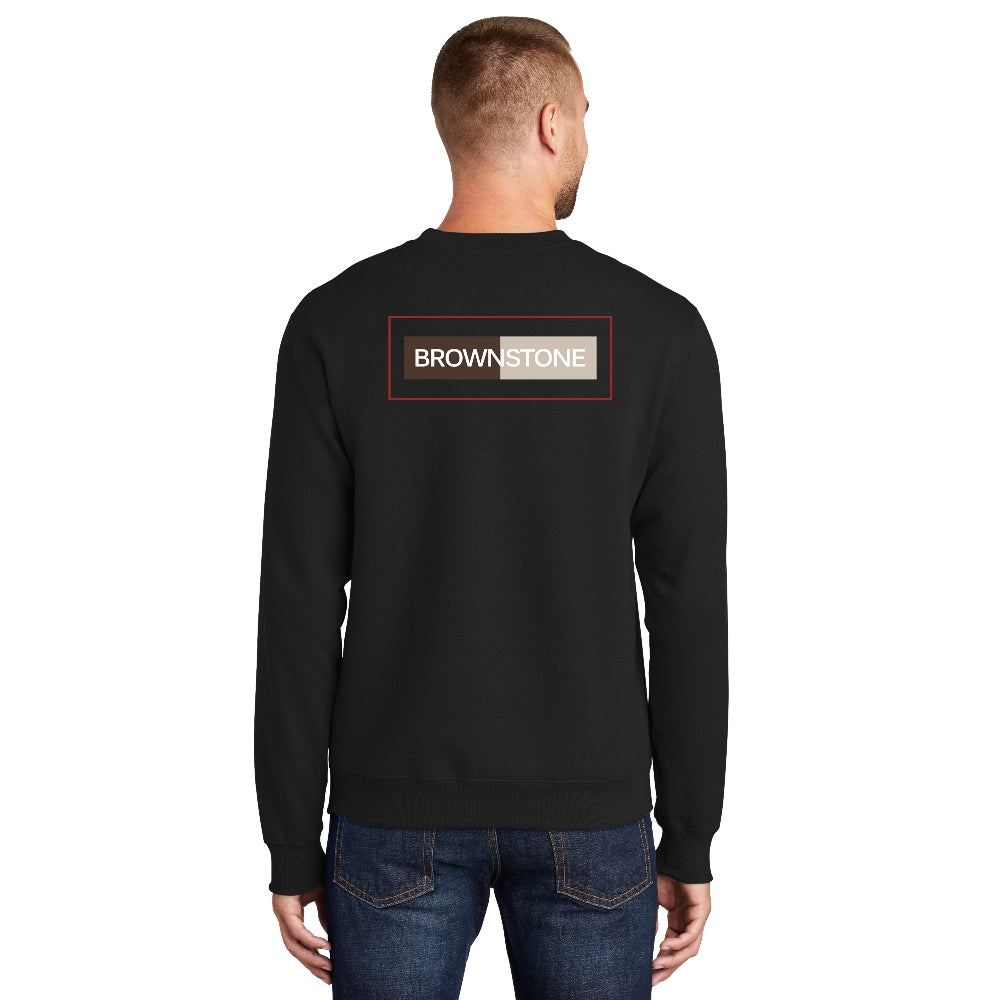 Port & Co™ Essential Fleece Crewneck Sweatshirt - Jet Black