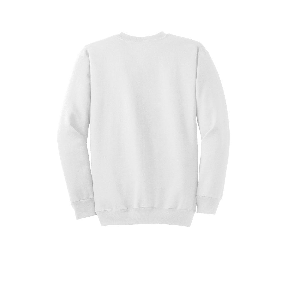 Port & Co™ Essential Fleece Crewneck Sweatshirt - White