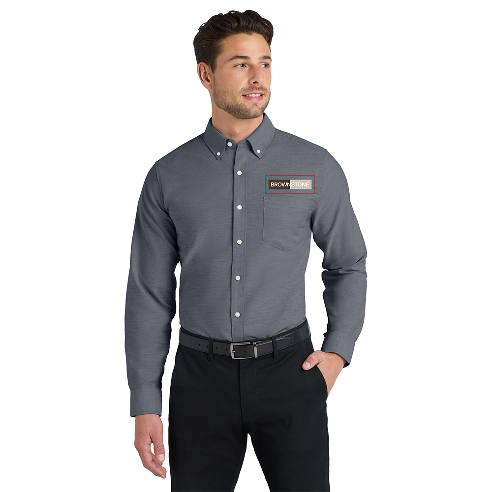 Port Authority® SuperPro™ Oxford Shirt - Black