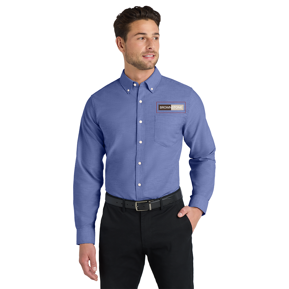 Port Authority® SuperPro™ Oxford Shirt - Navy