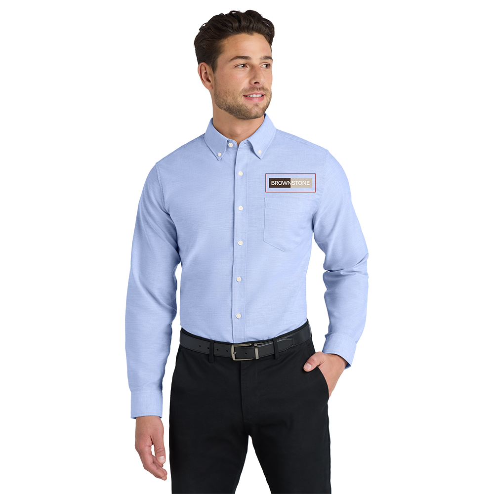 Port Authority® SuperPro™ Oxford Shirt - Oxford Blue