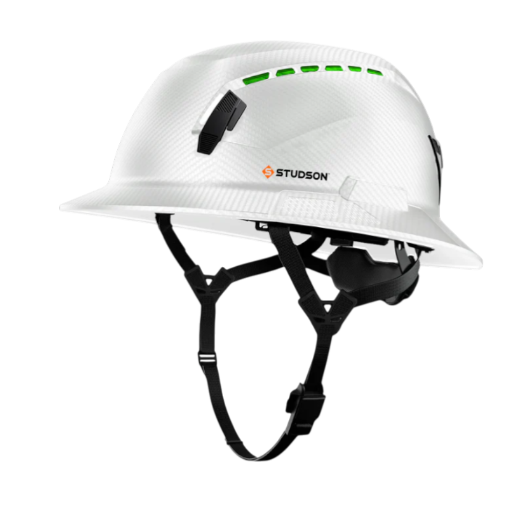 SHK-1 Full Brim Vented - White Carbon