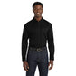 Port Authority® Long Sleeve superPro React™ Twill Shirt - Deep Black