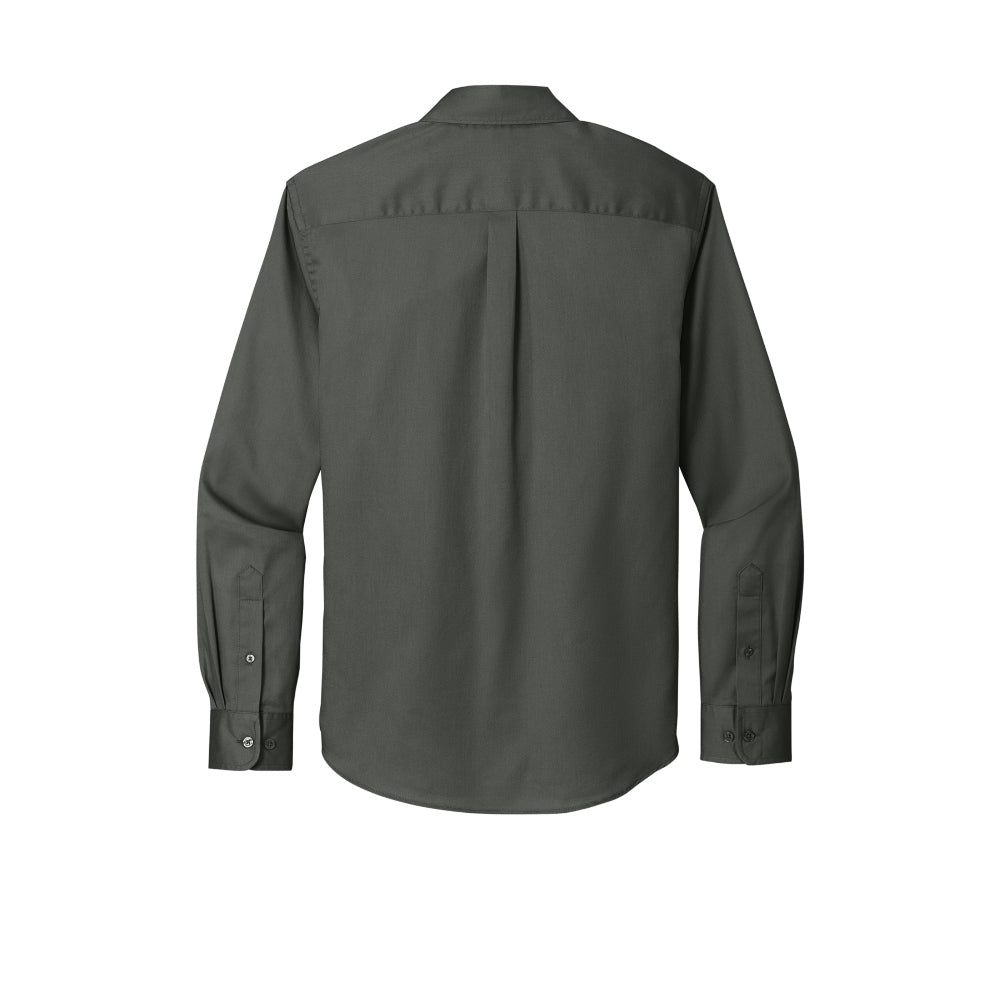 Port Authority® Long Sleeve superPro React™ Twill Shirt - Storm Grey