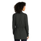 Port Authority® Women's Microterry Cardigan - Charcoal