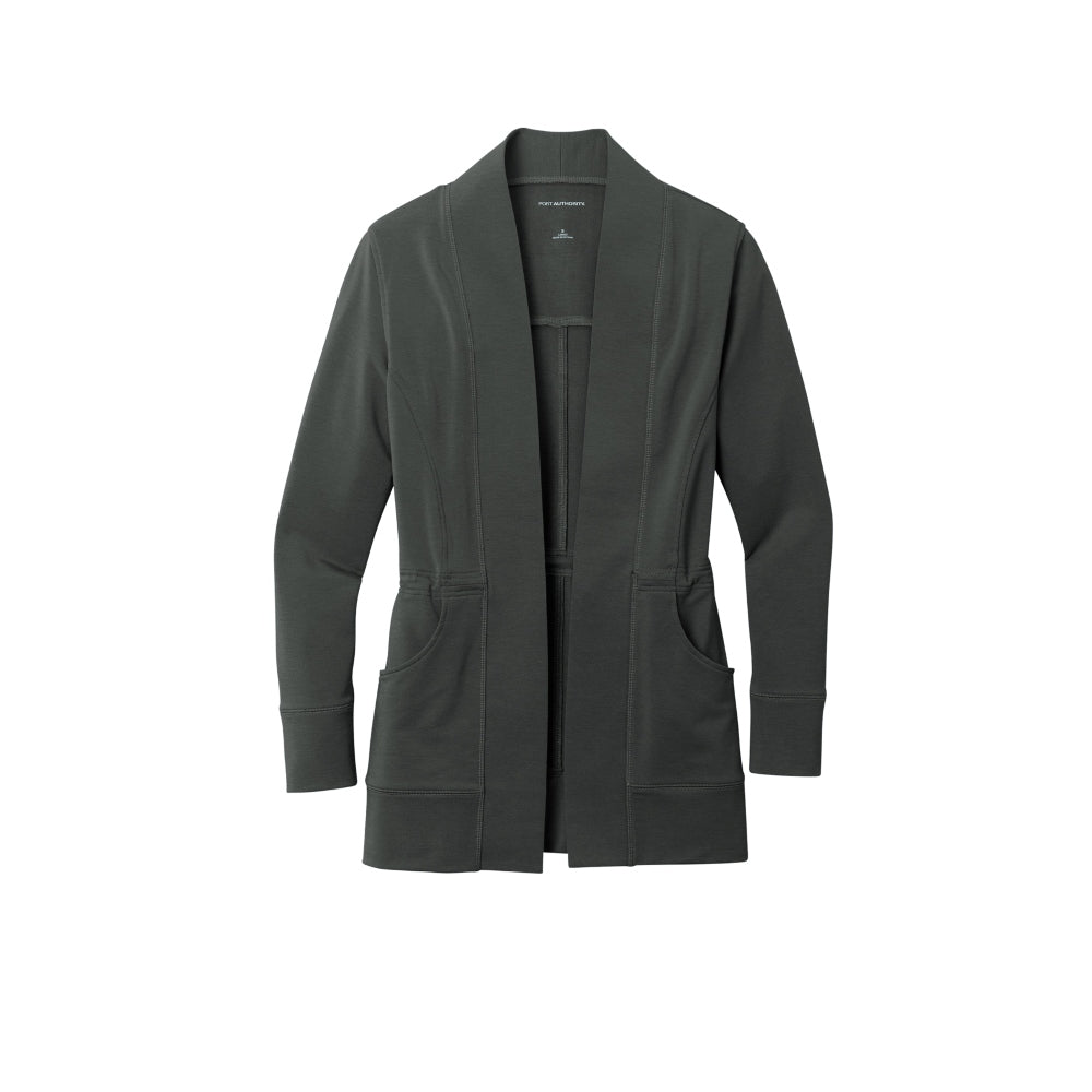 Port Authority® Women's Microterry Cardigan - Charcoal