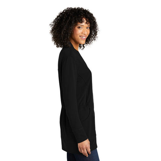 Port Authority® Women's Microterry Cardigan - Deep Black