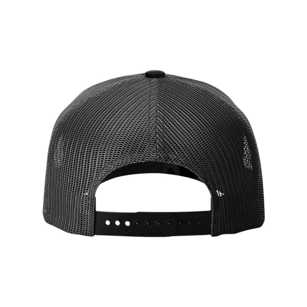 Richardson Printed Five-Panel Trucker 112PF - Sable Duck Camo/Black
