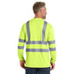 CornerStone® ANSI 107 Class 3 Long Sleeve Snag-Resistant Reflective T-Shirt - Safety Yellow