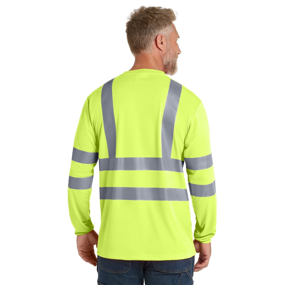 CornerStone® ANSI 107 Class 3 Long Sleeve Snag-Resistant Reflective T-Shirt - Safety Yellow