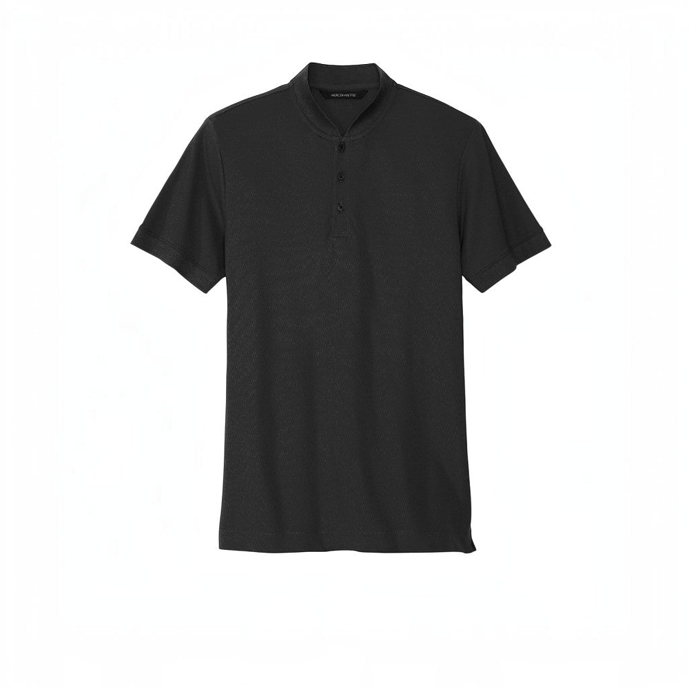 Mercer+Mettle® Stretch Pique Henley - Black