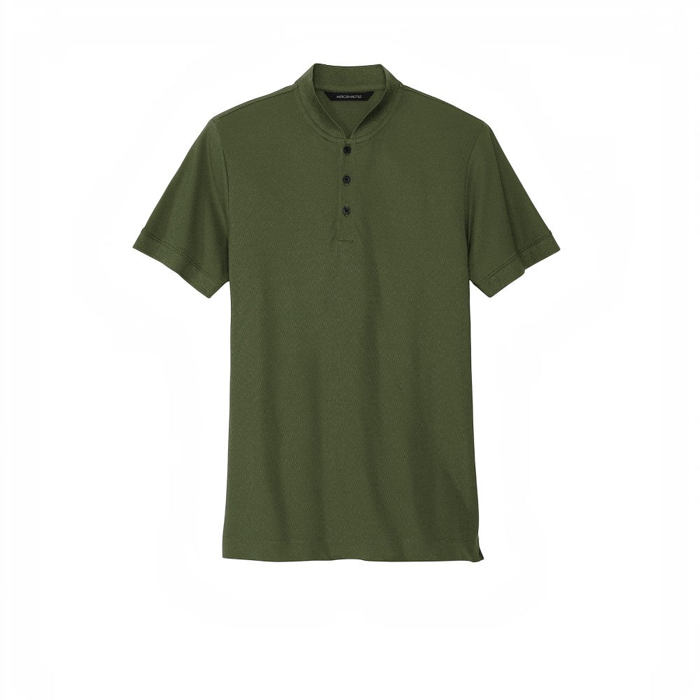 Mercer+Mettle® Stretch Pique Henley - Townsend Green