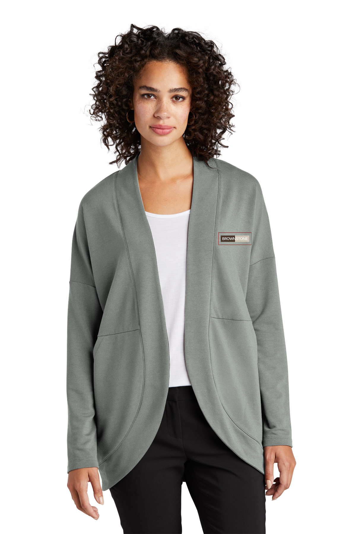 Mercer+Mettle® Women’s Stretch Open-Front Cardigan - Gusty Grey
