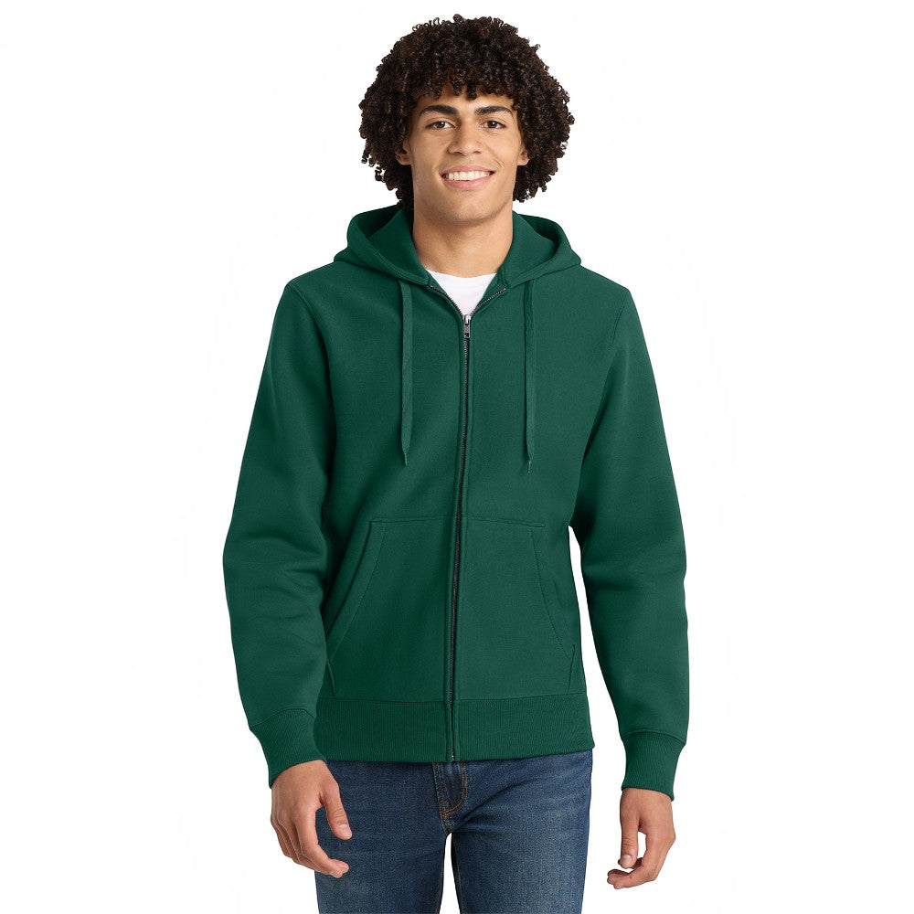 Sport-Tek® Super Heavyweight Full-Zip Hooded Sweatshirt - Dark Green