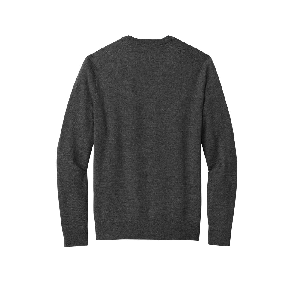 Brooks Brothers® Washable Merino V-Neck Sweater - Windsor Grey Heather