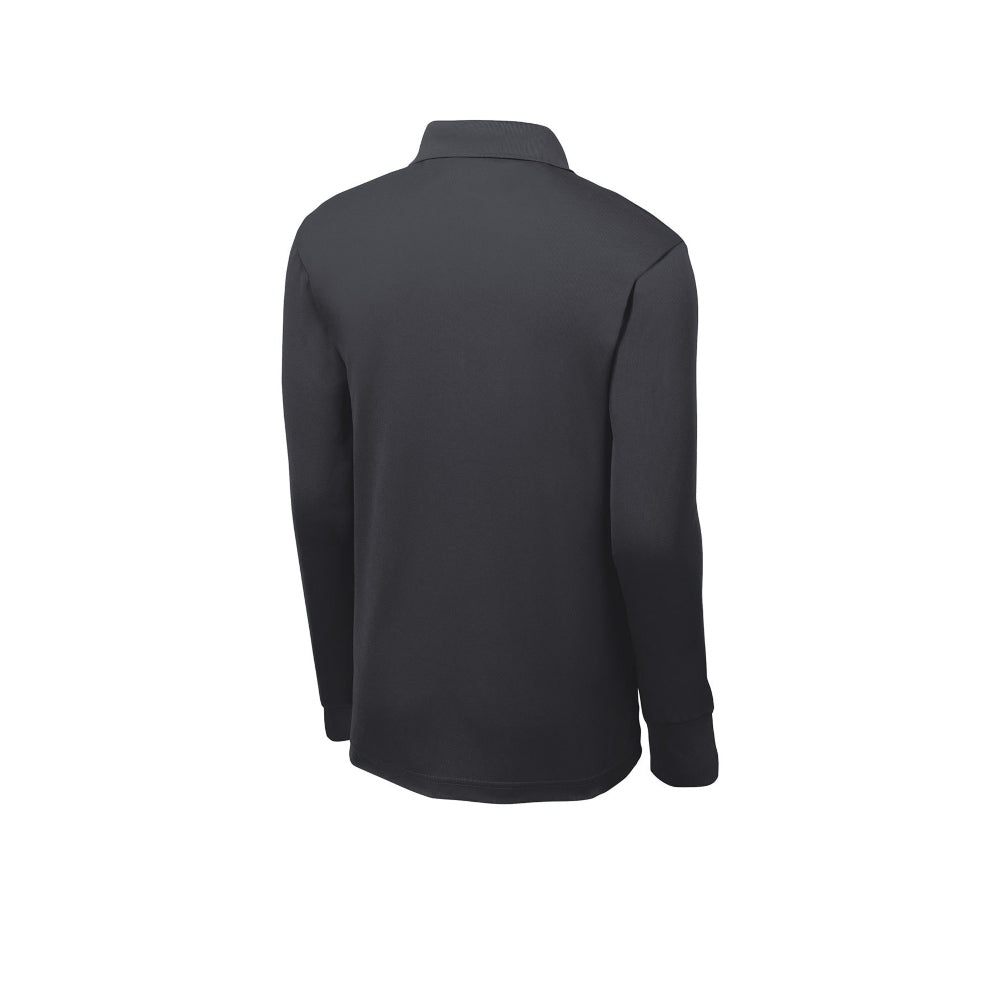Sport-Tek® Long Sleeve Micropique Sport-Wick®Polo - Iron Grey