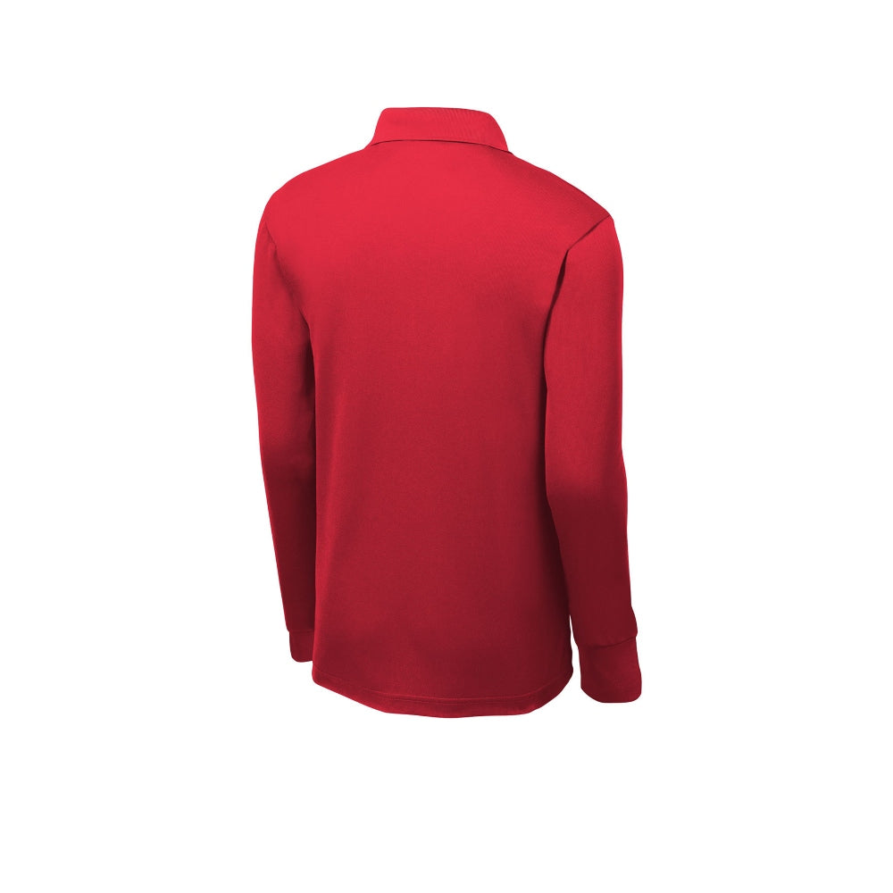 Sport-Tek® Long Sleeve Micropique Sport-Wick®Polo - True Red