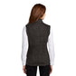 Port Authority® Women's Sweater Fleece Vest - Black Heather