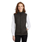 Port Authority® Women's Sweater Fleece Vest - Black Heather
