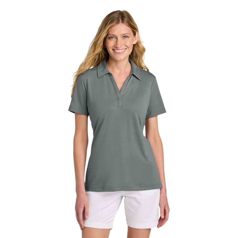 TravisMathew Women’s Glenview Solid Polo - Quiet Shade Grey