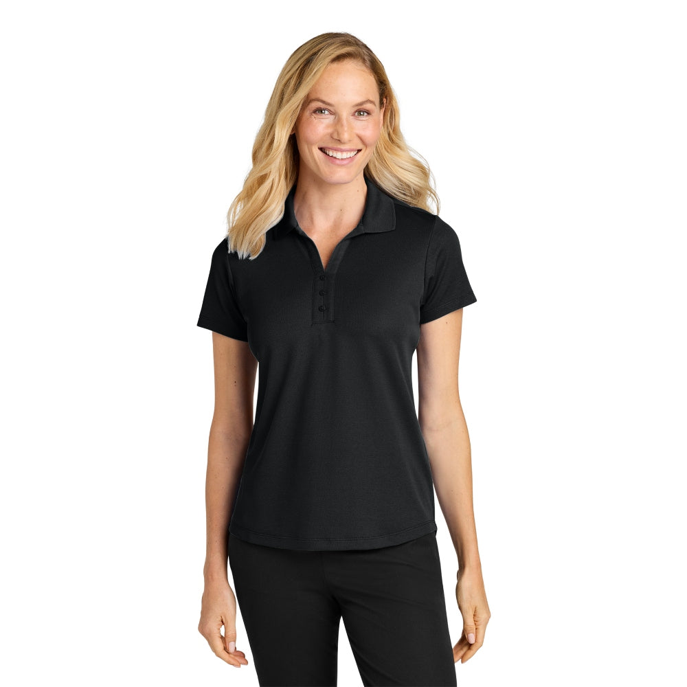 Port Authority® Women’s Plaited Pique Polo - Deep Black