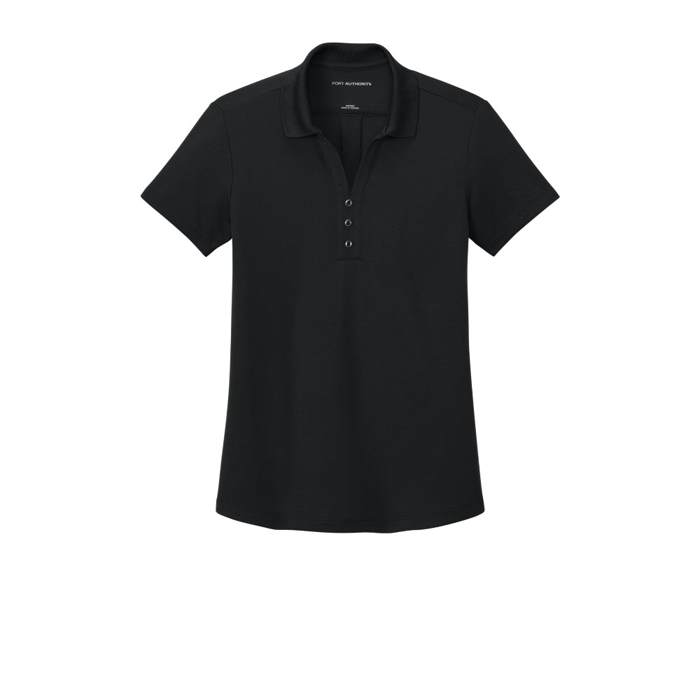 Port Authority® Women’s Plaited Pique Polo - Deep Black