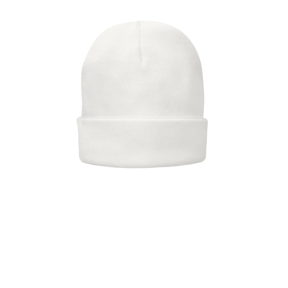 Port Authority® Fleece-Lined Knit Cap - White
