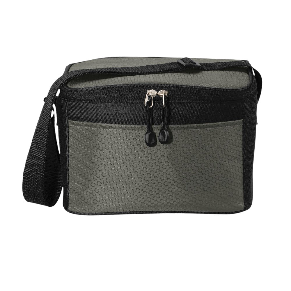 Port Authority® 6-Can Cube Cooler - Grey/Black