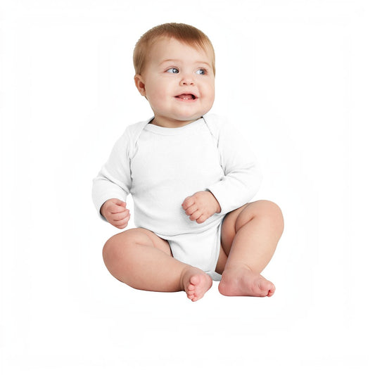 Rabbit Skins™ Infant Long Sleeve Baby Rib Bodysuit