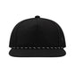 Water Repellent 5 Panel Snapback Golf Hats with Rope - Black/Black/White