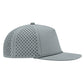 Water Repellent 5 Panel Snapback Golf Hats with Rope - Grey/Grey