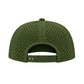 Water Repellent 5 Panel Snapback Golf Hats with Rope - Dark Green/Green Stripe