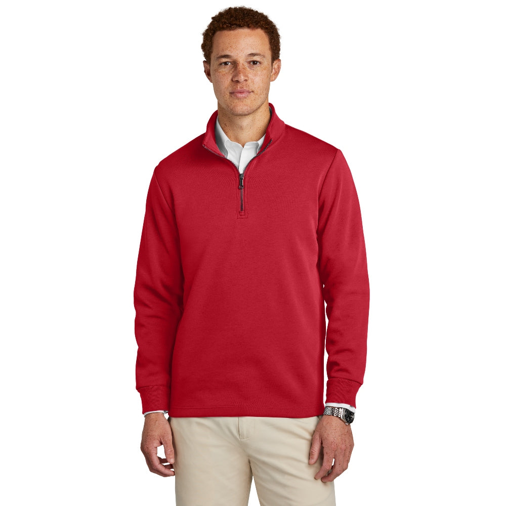 Brooks Brothers® Double-Knit 1/4-Zip - Rich Red