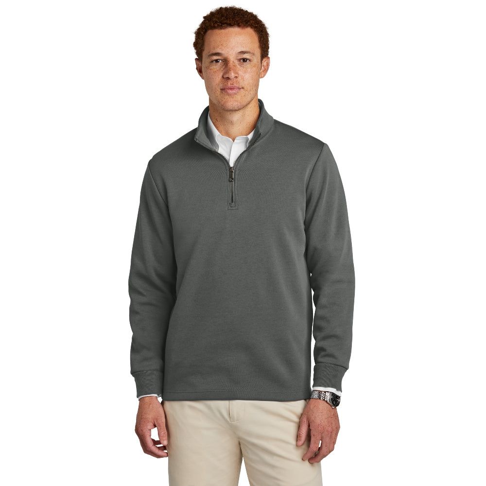 Brooks Brothers® Double-Knit 1/4-Zip - Windsor Grey