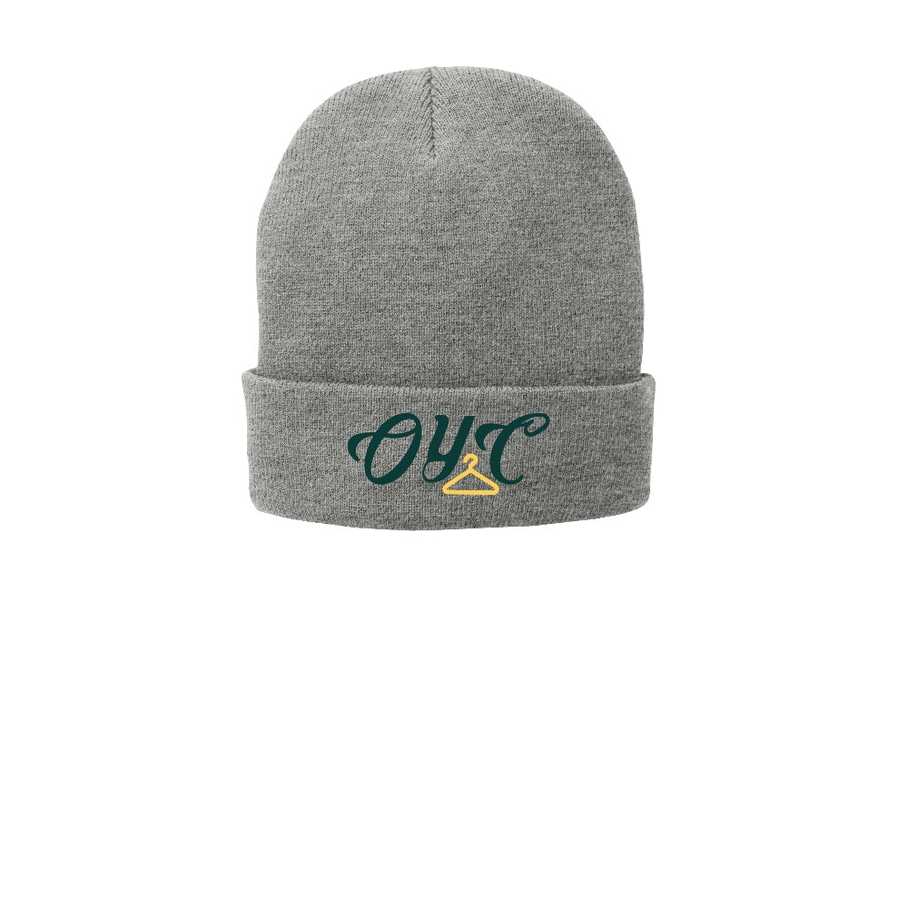 Port Authority® Fleece-Lined Knit Cap - Athletic Oxford