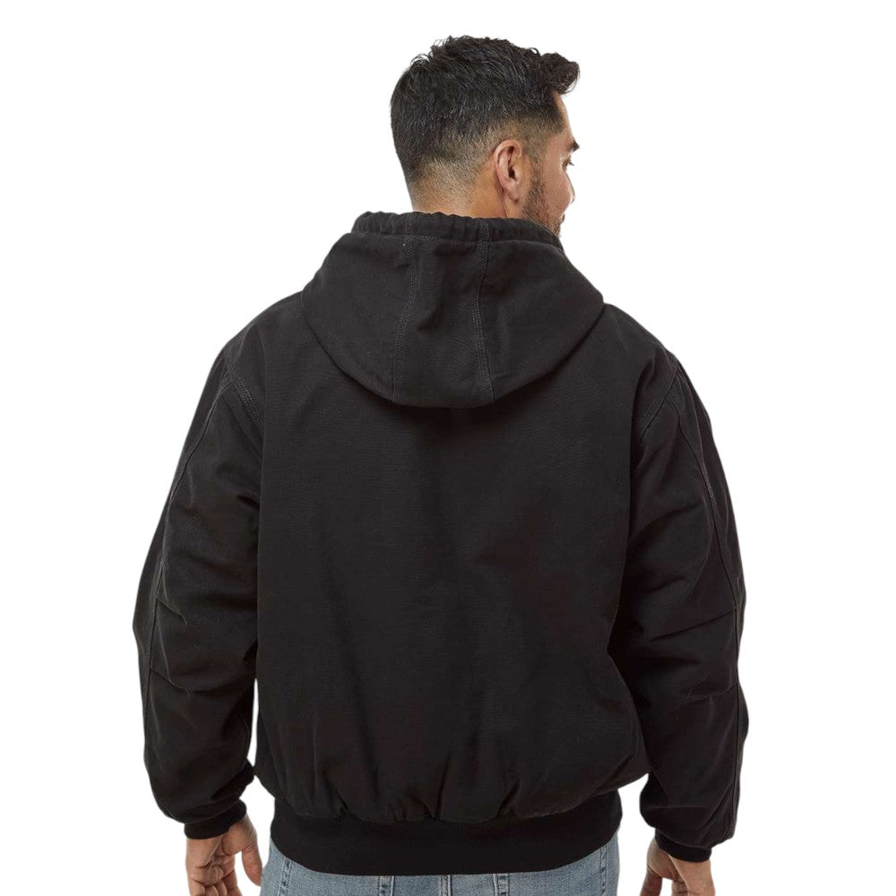 Dri-Duck Men's Cheyenne Boulder Cloth™ Hooded Jacket with Tricot Quilt Lining - Black