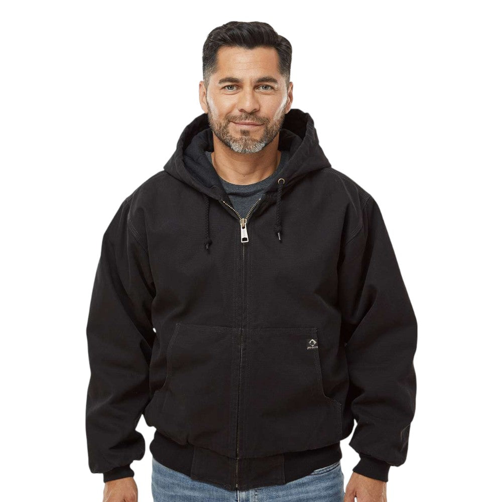 Dri-Duck Men's Cheyenne Boulder Cloth™ Hooded Jacket with Tricot Quilt Lining - Black