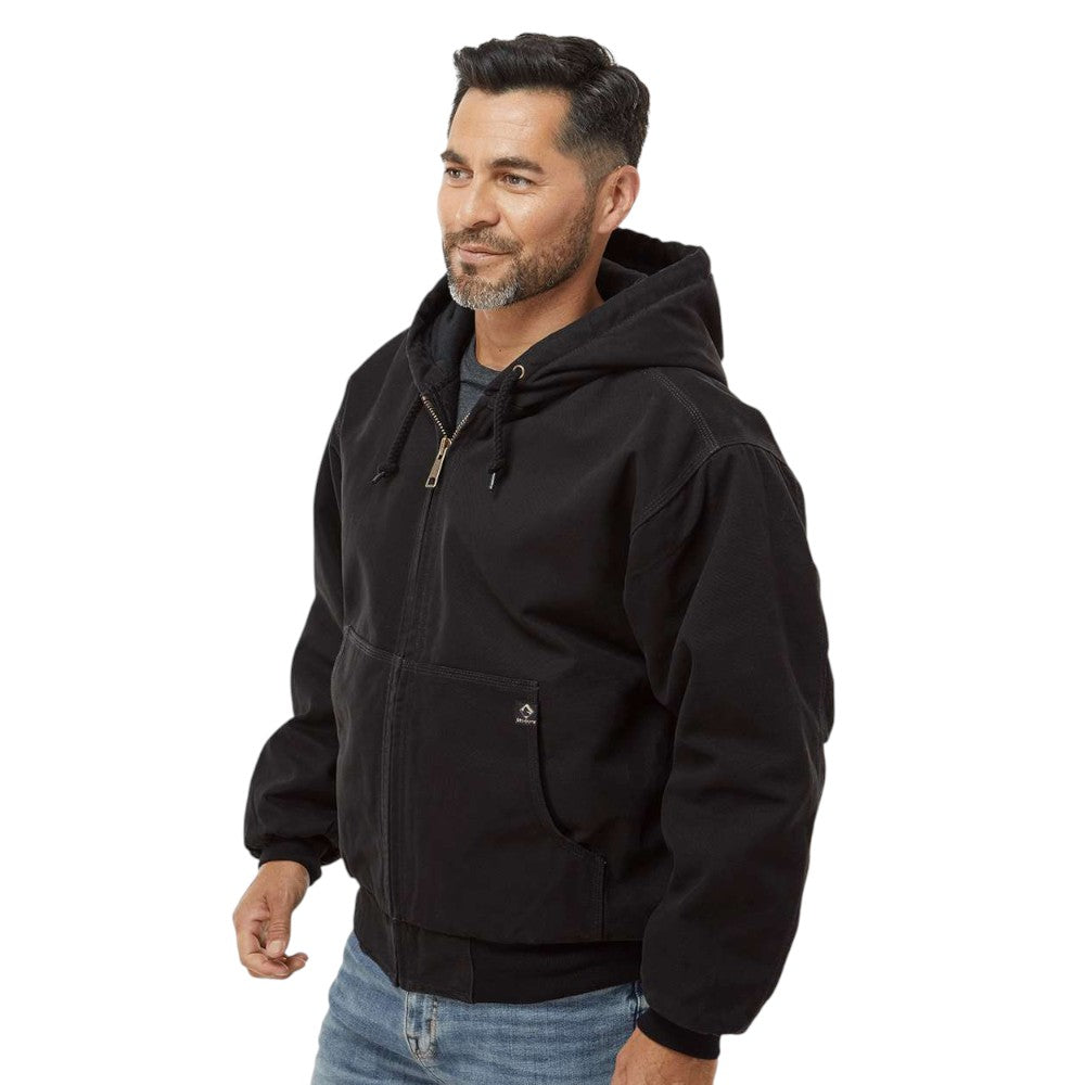 Dri-Duck Men's Cheyenne Boulder Cloth™ Hooded Jacket with Tricot Quilt Lining - Black