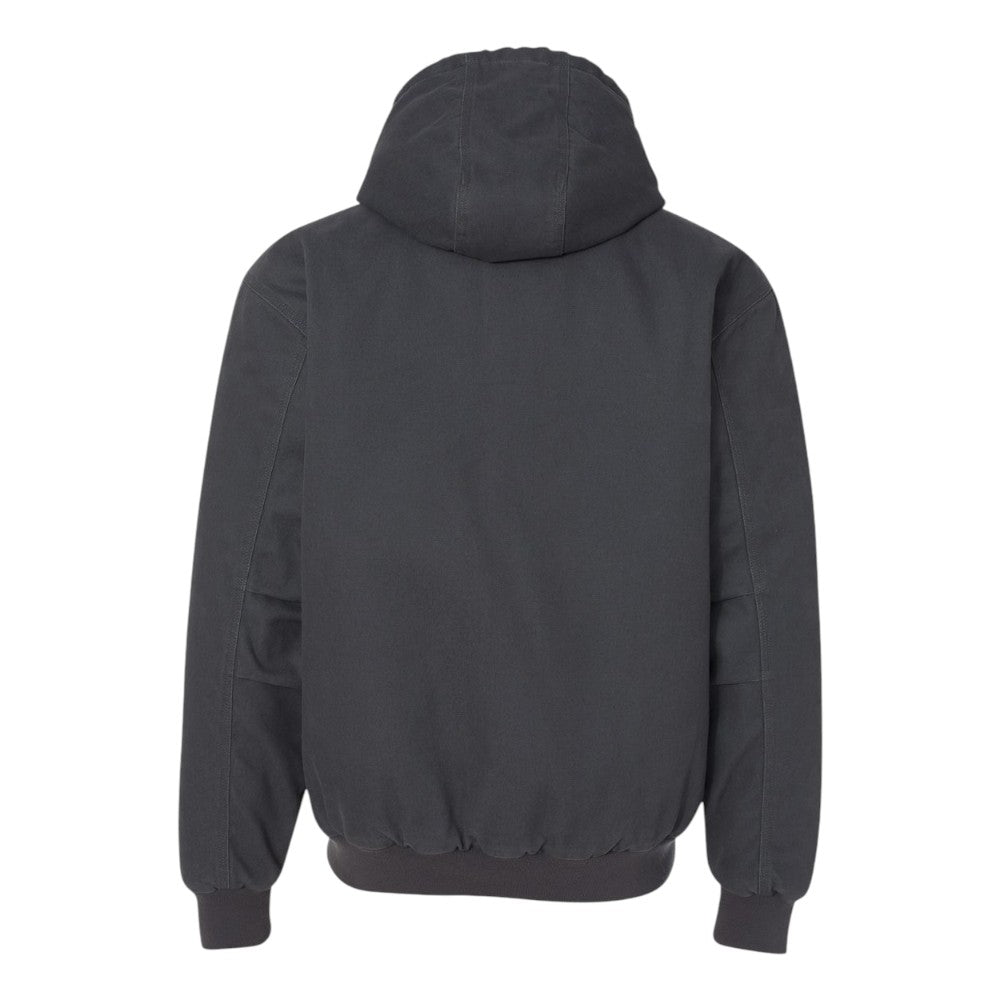Dri-Duck Men's Cheyenne Boulder Cloth™ Hooded Jacket with Tricot Quilt Lining - Charcoal