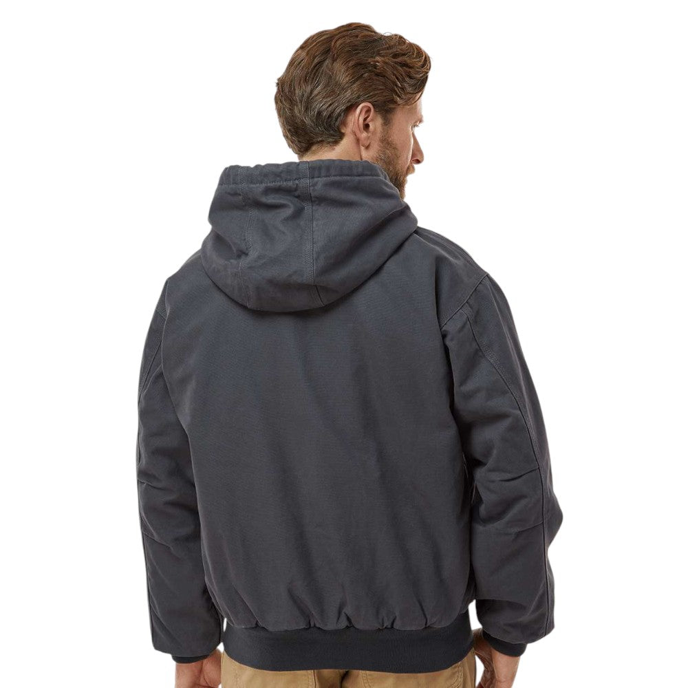 Dri-Duck Men's Cheyenne Boulder Cloth™ Hooded Jacket with Tricot Quilt Lining - Charcoal