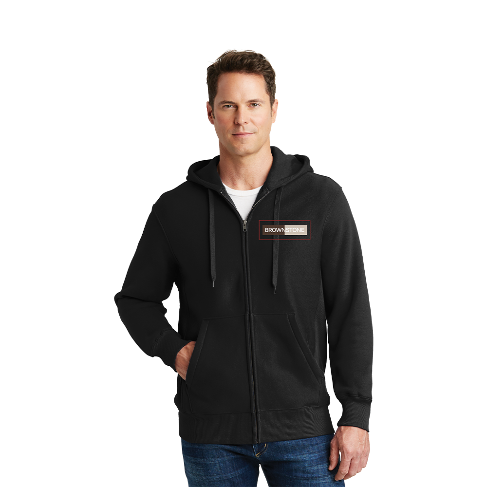 Sport-Tek® Super Heavyweight Full-Zip Hooded Sweatshirt - Black