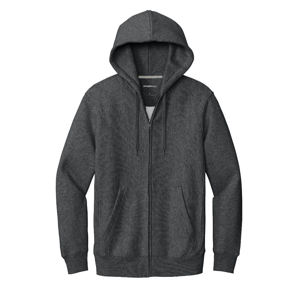 Sport-Tek® Super Heavyweight Full-Zip Hooded Sweatshirt - Graphite Heather