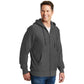Sport-Tek® Super Heavyweight Full-Zip Hooded Sweatshirt - Graphite Heather